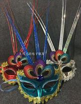Hot sale Peacock Eye Rain silk mask Festival Stage Performance Mask Christmas Halloween Mask Masquerade Party Mask gift