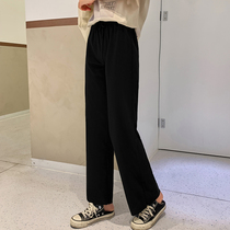 Spring and Summer Han Edition High Waist MM Large Yelly Leg Trouser Lesbian Lesser Leisure Trouser Trouser