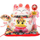 Lucky Cat Ornament Large Automatic Rocking Hand Fortune Cat Ceramic Piggy Bank Home Living Room Opening Lucky Gift