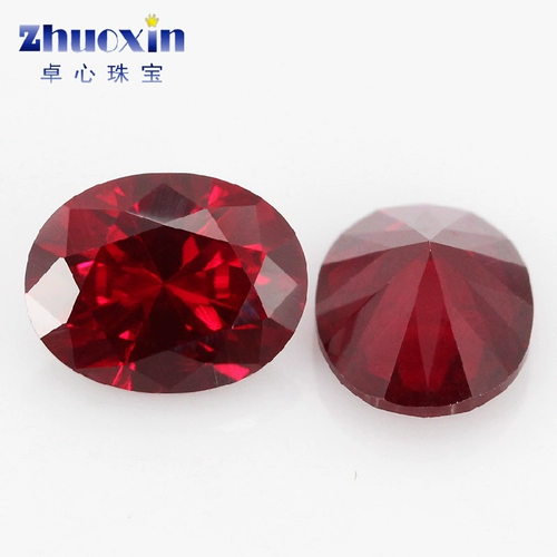 Природная руда, синтезированный искусственный рубиновый драгоценный камень для кольца, DIY