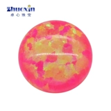 Барби розовый круглый опал-камень опал круглый круглый плоский яичный лицо с темно-розовым опалом обнаженным камнем Op43