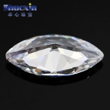 Белый синтезированный прозрачный драгоценный камень, с драгоценным камнем, DIY