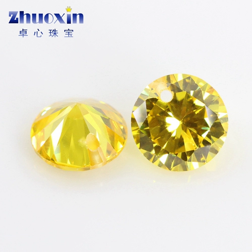 Желтый цирконий, драгоценный камень, серьги, подвеска, аксессуары, бусины