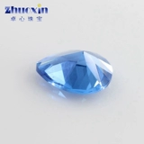 119#Груш -обработанные синтетические синтетические сапфиры обнаженные капли капли -капель