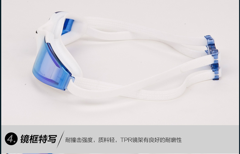 Kính bơi Li Ning kính lớn chống sương mù kính bơi chống nước nam kính chống nước chống sương mù HD kính gọng lớn - Goggles kính bơi có độ cận