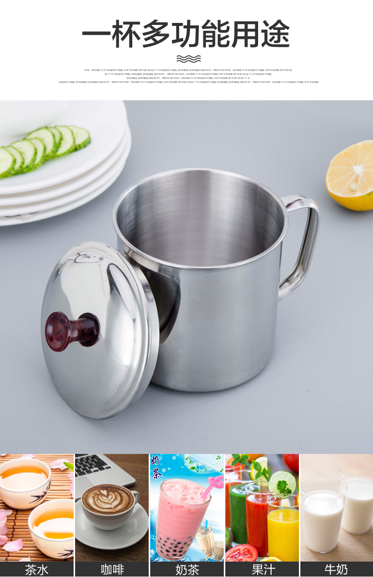Thép không gỉ miệng cốc mẫu giáo cốc cốc học sinh trẻ em cốc nhỏ uống nước cốc nhỏ bình trà chữ tùy - Tách lock and lock bình giữ nhiệt