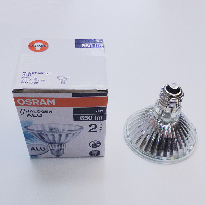 ※朱蒙※【新品未開封】【11個セット】ハロゲン電球 OSRAM 75W OSRAM 64841FL Reflective Lamp 30° Light Beam 230V75W Decorative