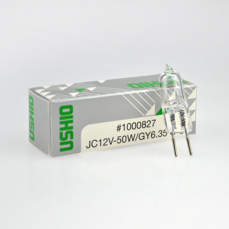 USHIO JC12V50W Halogen Lamp GY6.35 C-6 Microscope Bulb Instrument
