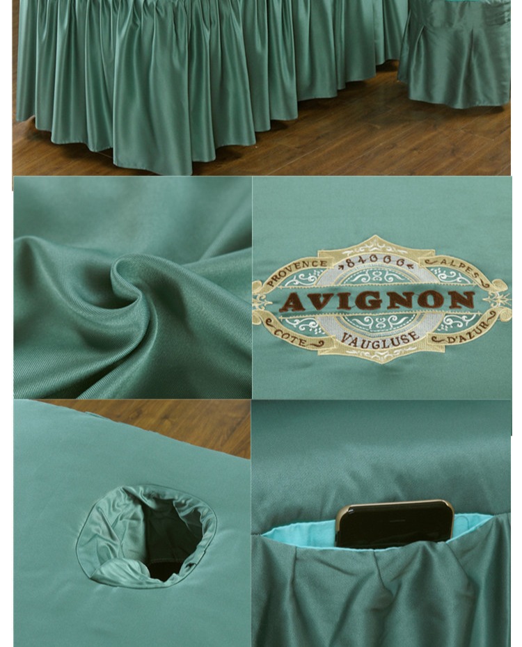 giường cao cấp massage xoa bóp vẻ đẹp thẩm mỹ viện bedspread denim bedspread Body liệu pháp spa bộ châu Âu mới - Trang bị tấm bộ ga giường spa