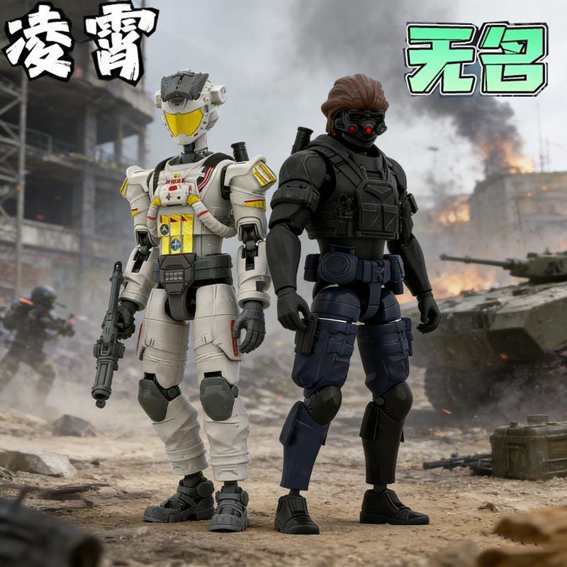 Delta Force Operation: Sky Guardian, Mighty Dragon Operator, Red Wolf, Saeed 3D Printed Figure Model Children's Toy 6