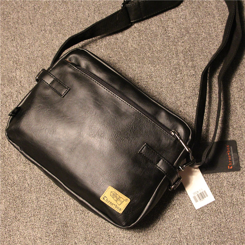 Tide Minimalist Style Male Retro single shoulder bag Leisure Han version Diagonal Satchel travel Small and South Korea Postman Locomotive Shoulder Bag