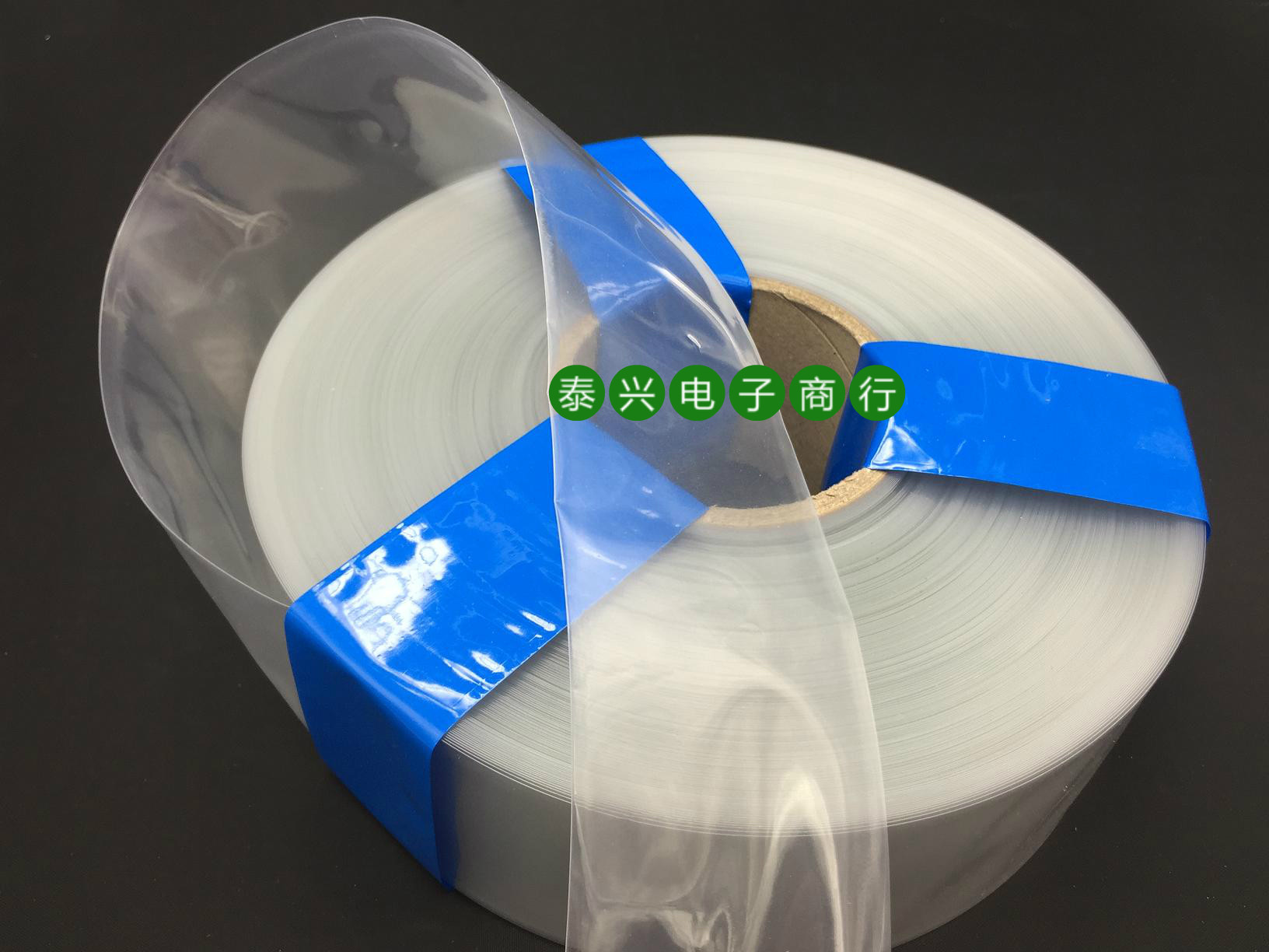43mm wide transparent PVC heat-shrinkable tube model accessories battery pack packaging battery film 1 kg roll