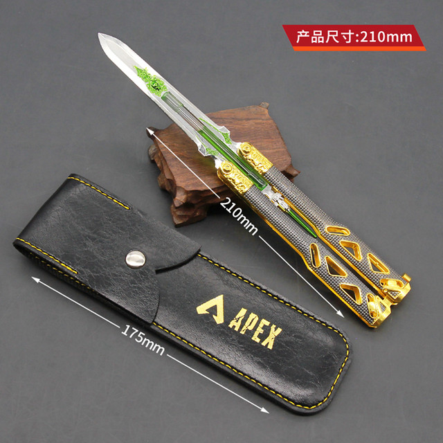 APEX Hero ເກມ Peripheral Liquid Power Kid Heirloom Butterfly Toy Knife Alloy Model Foldable