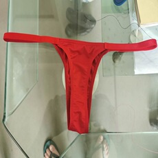 Стринги Женские 高弹力女士一片式透明牛奶丝低腰性感超薄丁字无痕无缝轻薄半包内