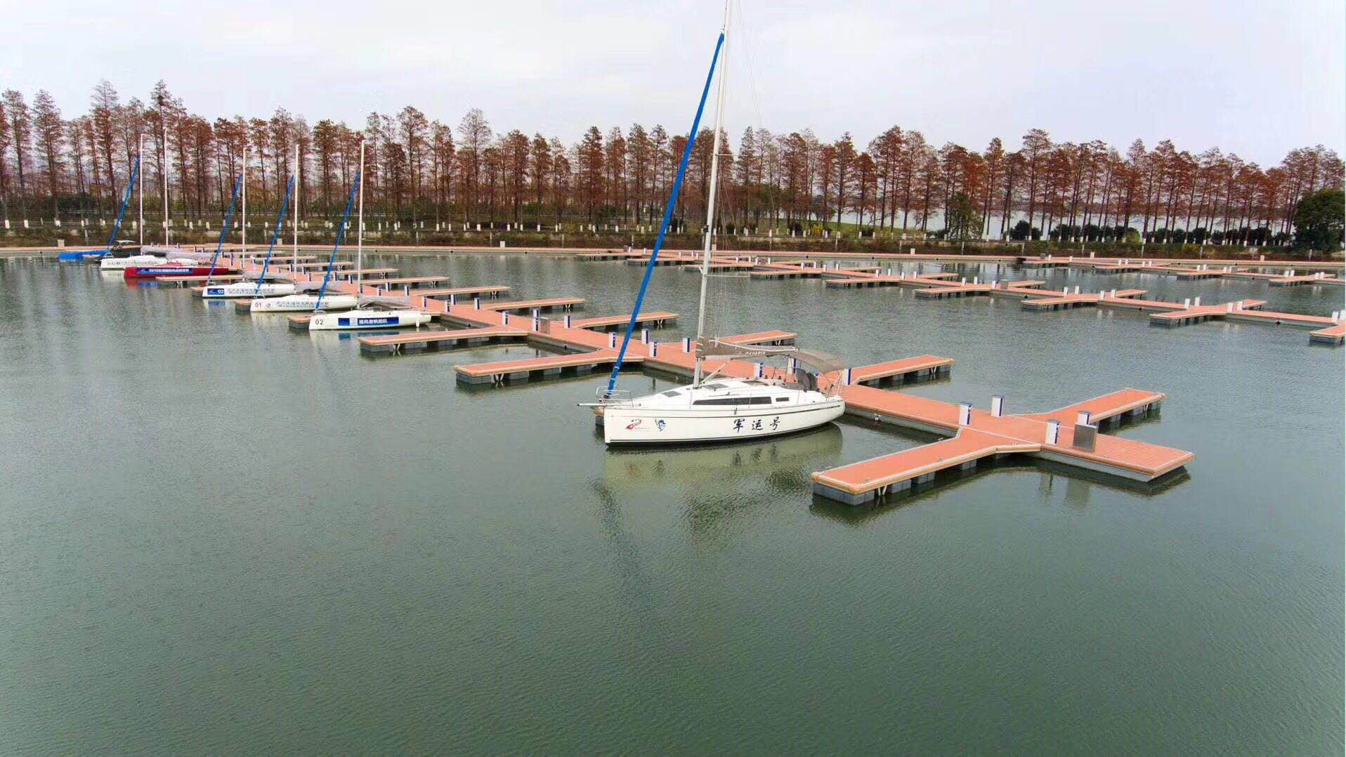 2022 FLOAT BRIDGE Floating Bridge Plastic Pontoon Cruise Ship Berth Morrowing Boat FISHING PLATFORM