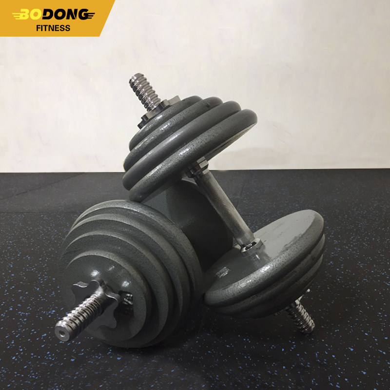 Baking Varnish Starstar Dumbbells Adjustable Weight Free Adjustment Cast Iron Pure Iron Flat Sheet Big Weight Customizable Dumbbells
