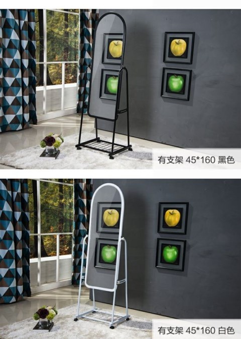 Gương đứng đơn giản phù hợp phòng ngủ nữ ký túc xá gương sụp đổ kính viễn vọng cơ thể gương giá rẻ sinh viên thay đồ - Gương gương nhỏ