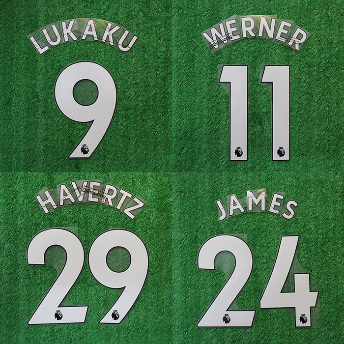 Kitsbox Genuine 19/22123 Chelsea Home White Kit with Lukaku, Mount, and Havertz Names and Numbers Printed