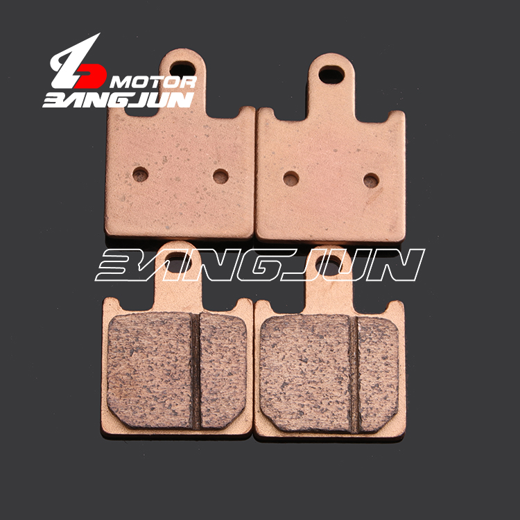 Kawasaki ZX-6R 636 07-08-09-10-11-12 năm Má / má phanh trước và sau bằng kim loại giá bố thắng xe máy