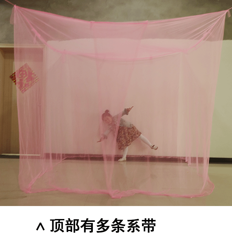 Tùy chỉnh giường lớn tên cướp cực lớn chính tả giường rộng 3 mét dài 2 mét kích thước đặc biệt trẻ em tùy chỉnh mã hóa lưới muỗi cổ điển màn gấp gọn