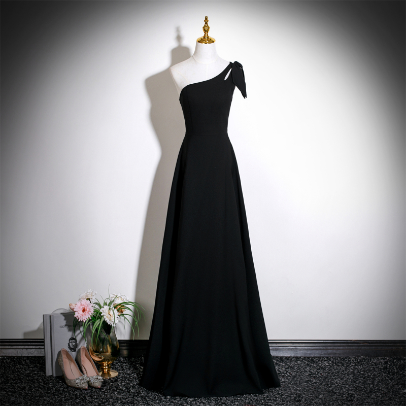 Black Niche Evening Dress, Feminine, Suitable for Piano, Vocal Arts Exams, Performances, Annual Meetings, Solo Performances, Choir, Hosting, Banquets, Long Dress Black Niche Evening Dress, Feminine, Suitable for Piano, Vocal Arts Exams, Performances, Annual Meetings, Solo Performances, Choir, Hosting, Banquets, Long Dress