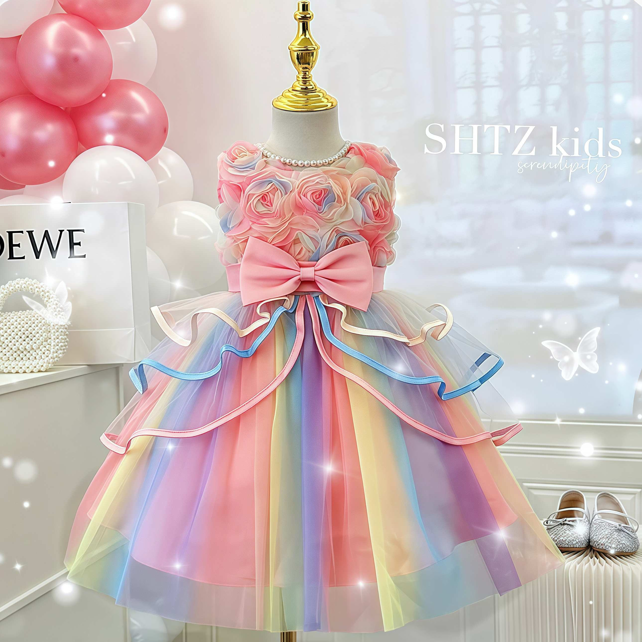 女の子のノースリーブドレス夏2025新しいスタイルのベビーガールフラワードレス西洋スタイルの子供用高級プリンセスドレス