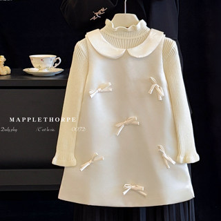 女童礼服裙春秋款2025新款女宝宝生日宴公主裙儿童高端缎面背心裙