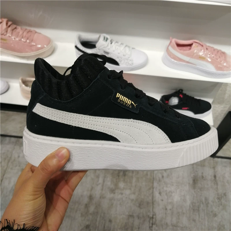 Puma Giày nữ Puma 2019 mùa thu mới giày thể thao đế dày chống lông thú giày thể thao giày thể thao 366717-01 - Dép / giày thường