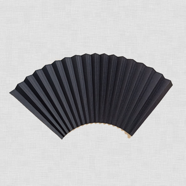 7 inch 8 inch 9 inch 95 inch 10 inch Sui black fan face Suzhou fold fan black leather paper fan surface workmanship neatly 