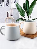 Japanese ZD Mark Cup office large capacity water cup porcelain cup cute household ceramic cup a couple cup