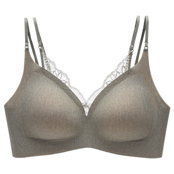 
Ancient and modern shoulder straps breathable and comfortable skin to gather traceless bra
