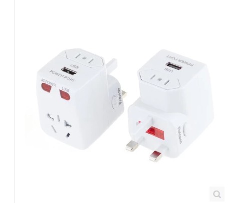 Travel conversion plug converter power supply with USB global universal multifunction socket American UEFA Europin