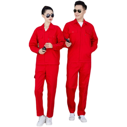 Хлопковый осенний износостойкий антистатический комбинезон