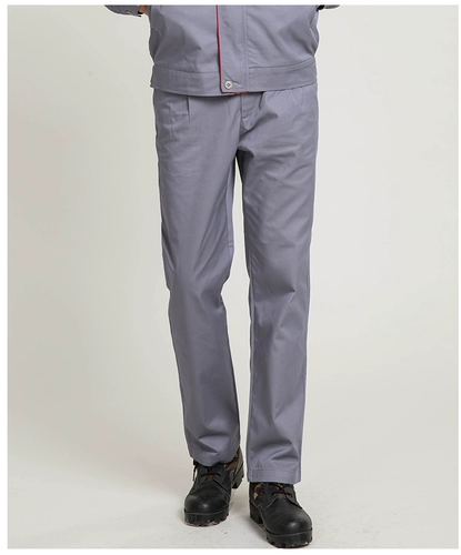 Рабочие износостойкие демисезонные хлопковые штаны, свободный прямой крой