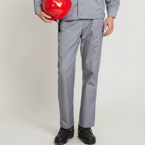 Рабочие износостойкие демисезонные хлопковые штаны, свободный прямой крой