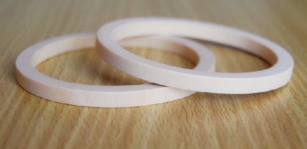 Tóc phôi gỗ vòng tay gỗ siêu mịn phụ kiện trang sức tự làm lớn sơn mài gỗ lốp vật liệu gỗ vòng đeo tay vòng cuff bạc