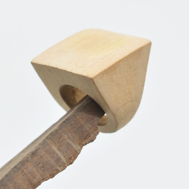 Nhẫn gỗ vuông nhẫn gỗ nữ lốp tóc phôi thời trang hướng dẫn sử dụng DIY nhẫn sơn mài sơn mài nghệ thuật sơn nhan kim cuong