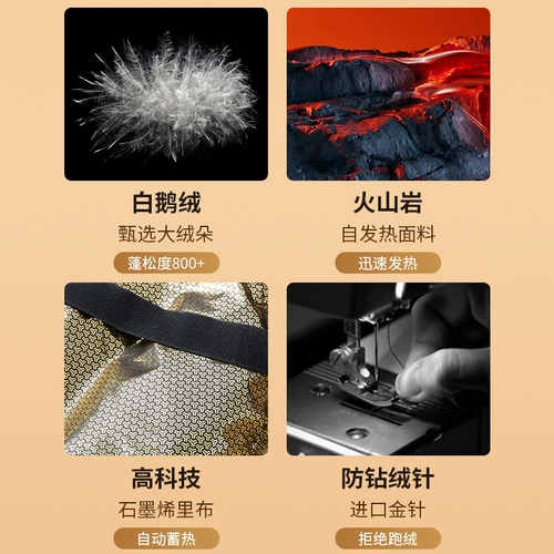 Maje Gyllen Goose Down Jacket для мужчин 800 в горошек с высоким содержанием бархата