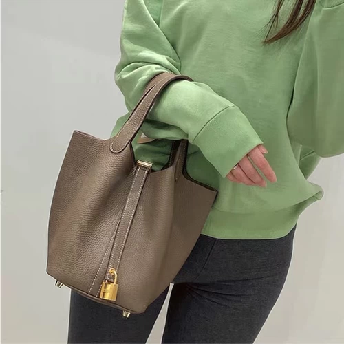 Кожаная корзина, вместительная и большая сумка для матери и ребенка, воловья кожа