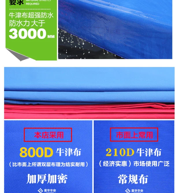 800D vải dày hàng đầu ngoài trời mái hiên lều tán cây vải carport mái hiên mái che mái che - Lều / mái hiên / phụ kiện lều