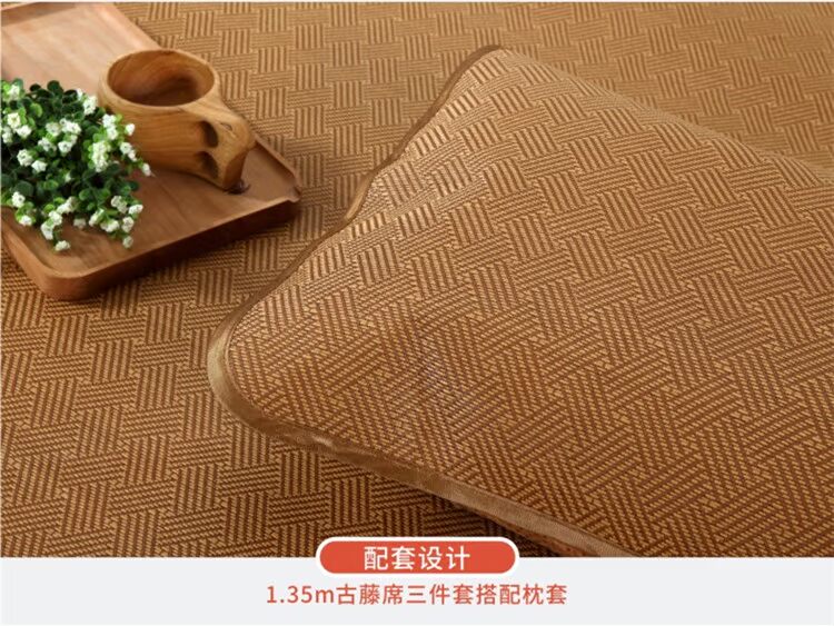 Gulin mat vàng ba mảnh Guteng có thể gập lại 1.8m Mega dày mat mat 1,5 1,2 sinh viên ghế miễn phí vận chuyển - Thảm mùa hè chiếu trúc 1m8