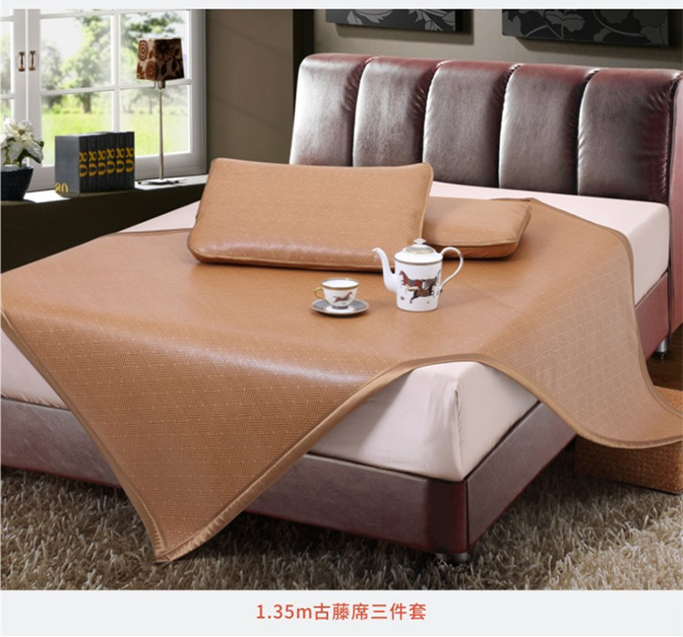Gulin mat vàng ba mảnh Guteng có thể gập lại 1.8m Mega dày mat mat 1,5 1,2 sinh viên ghế miễn phí vận chuyển - Thảm mùa hè chiếu trúc 1m8