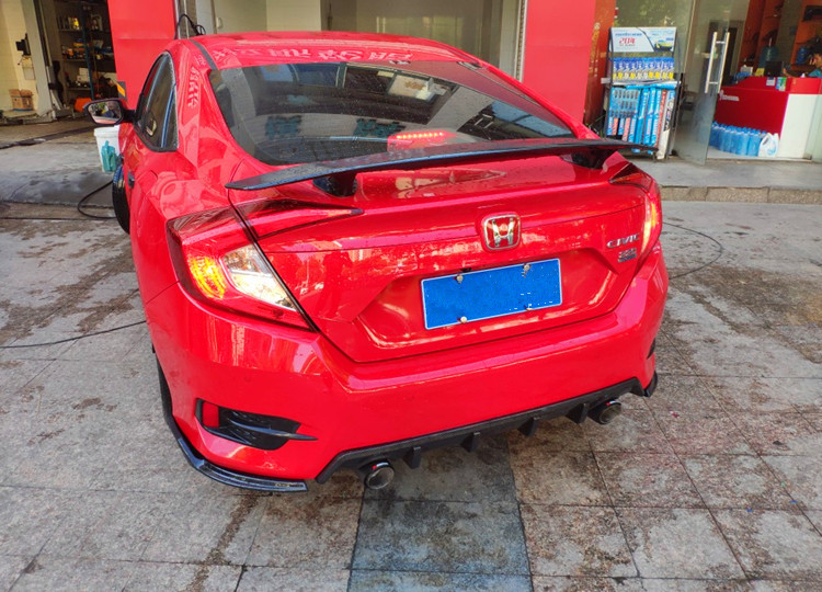 Honda mười thế hệ sửa đổi đuôi xe thể thao 16-19 cánh máy bay cánh thể thao 10 thế hệ mới Civic 17 18 - Sopida trên cánh hướng gió xe ô tô