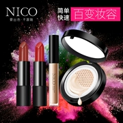 Nico Makeup Net Red Makeup Set Complete Air Cushion BB Cream Matte Lipstick Che khuyết điểm Sơ cấp nữ Kết hợp Ánh sáng - Bộ trang điểm