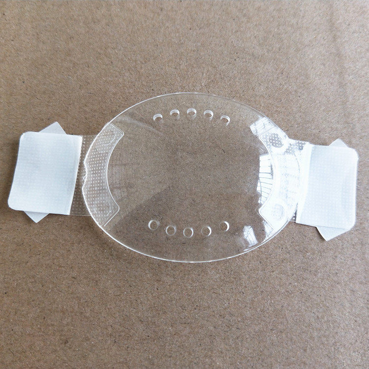 Protect cover anti-rubbing transparent anti-splash anti-splash monocular mask after adhesive elliptical eye cover