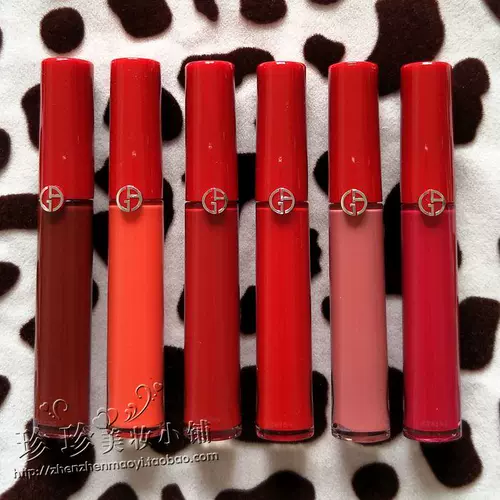 Прозревание специальная цена Armani Armani Red Tube Matte Lip Gloss 208 311 401 405 415 Velvet Lipstick