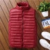Mùa thu đông nam mới xuống áo vest cotton nam và nữ nhẹ và mỏng mẫu đôi vest cỡ lớn áo không tay dày áo trẻ trung áo khoác nam giả vest Áo vest cotton