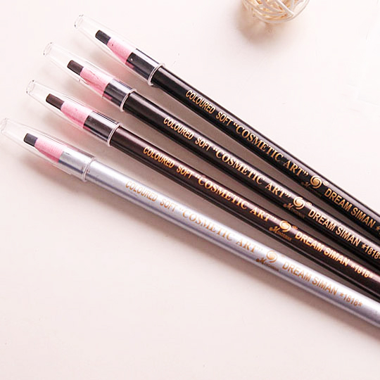 Pull eyebrow brush waterproof eyebrow brush waterproof lock color pull line brow brush and embroidery consumables tool