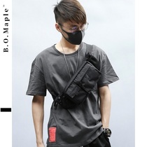 BOMaple Sports Purse Strings Mens Chest Bag Waterproof Skew Satchel Boomer Oxford Spinning Canvas Mobile Phone Single Shoulder Backpack