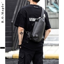 BOMaple Sport Mens Breast Bag 2021 New Fashion Trend Brand Summer Leather Waterproof One Shoulder Cross Body Backpack